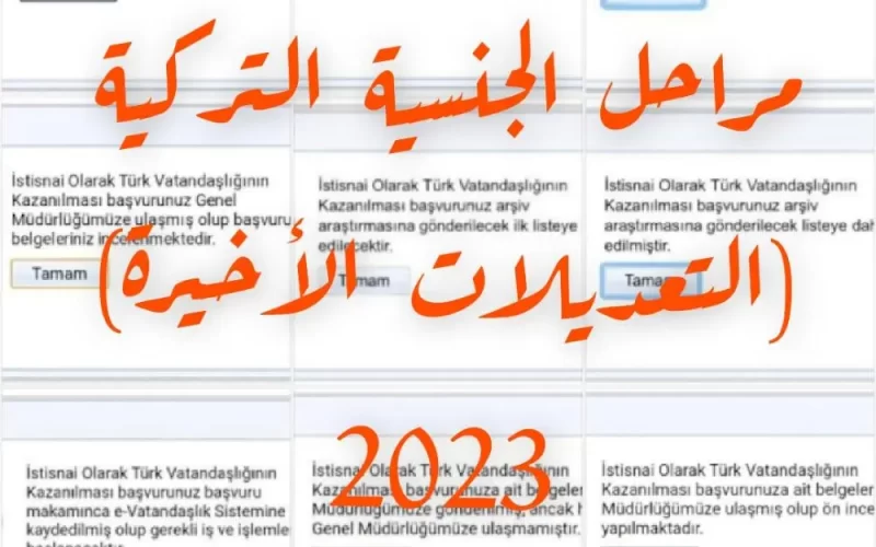 رابط الإستعلام عن مراحل التجنيس في تركيا 2023-2024